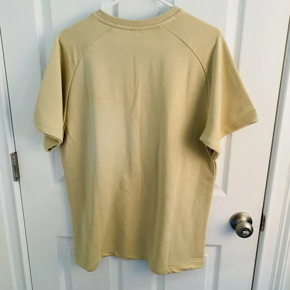 The North Face Shirt Mens Medium Gravel Terry Relaxed Fit Chest Pocket gorpcore